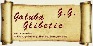 Goluba Glibetić vizit kartica